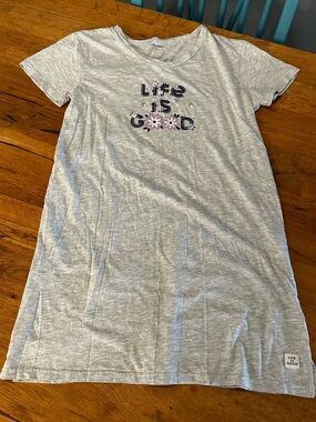 Life is Good t-shirt nightgown